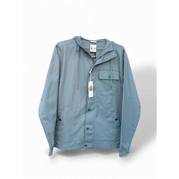 Vuori Dyer Jacket Men’s Medium Hooded Water-Resistant Zip Snap Travel Outdoor - Picture 2 of 5